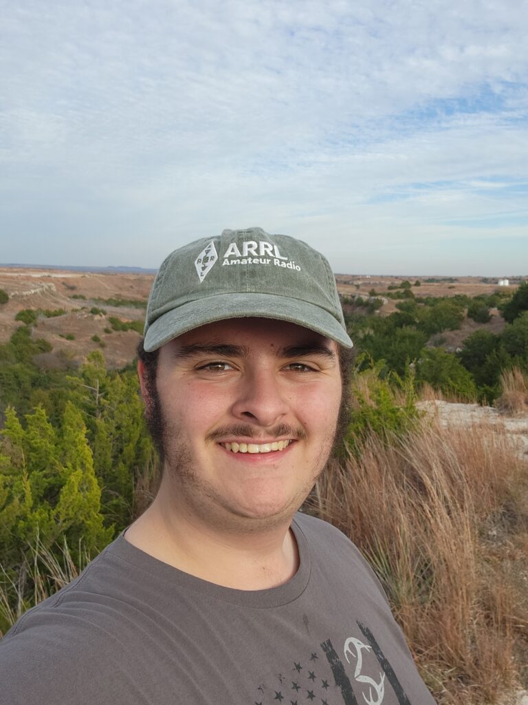 KJ5APW In front of a canyon near Alabaster Caverns state park